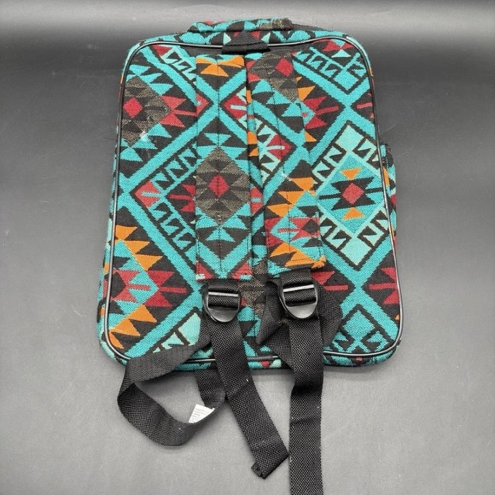 El Paso Saddle Blanket Co Southwestern Navajo Print Backpack 70% Acrylic - Picture 6 of 16